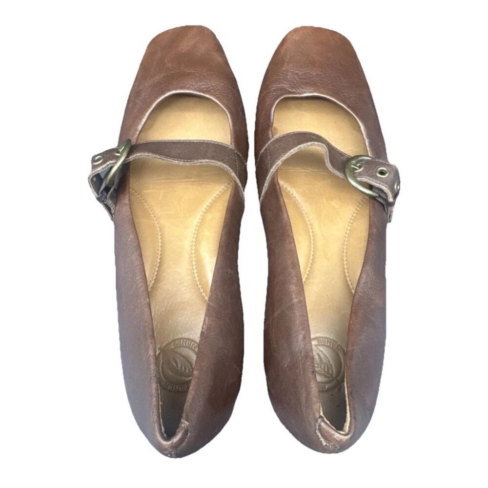 Nurture Womens Brown Mary Jane Style Flat Shoes 9 Preppy Academia Minimalist‎ - Picture 12 of 12